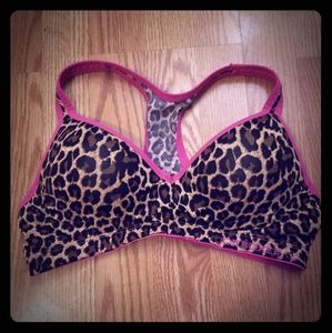 Medium padded Cheetah Print Sports Bra
